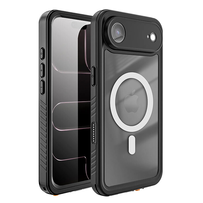 4smarts Coque Intégrale Magsafe pour iPhone Air Protection Tactile et Étanche IP68 Noir