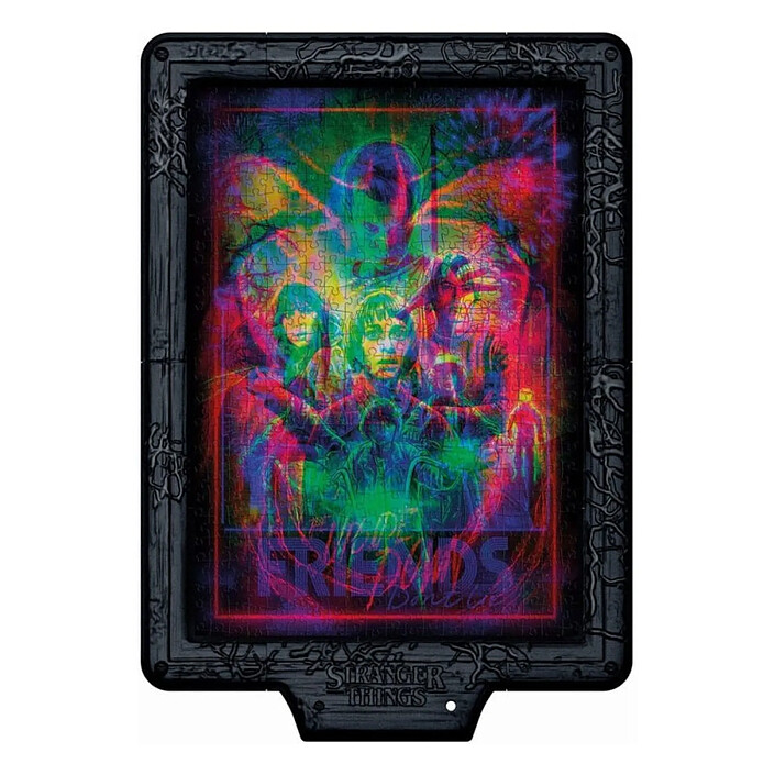 Stranger Things - Puzzle Metamorphic Art Collection avec effet lumineux The Upside (520 pièces)