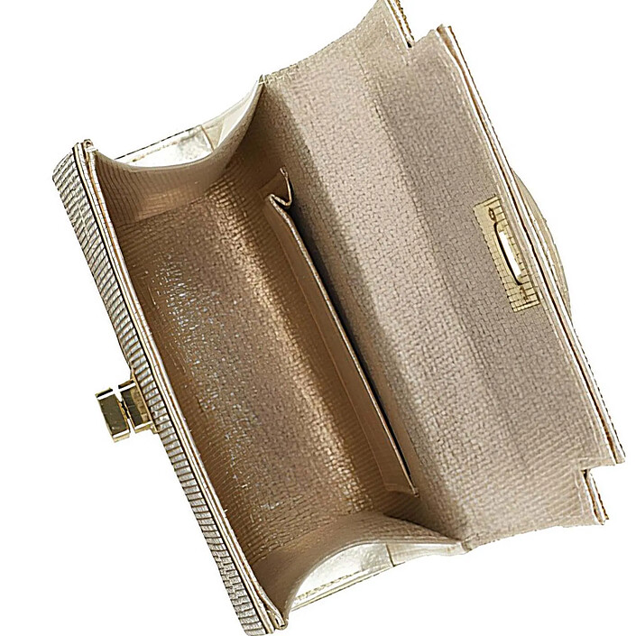 Avizar Sac à Main de Soirée pour Femme Effet Maille Scintillante avec Chaîne en Métal Dorée pas cher