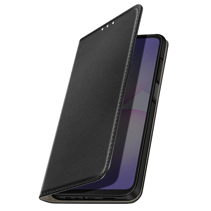 Avizar Étui à Clapet pour Galaxy A07 Magnétique avec Porte-carte et Fonction Stand Noir
