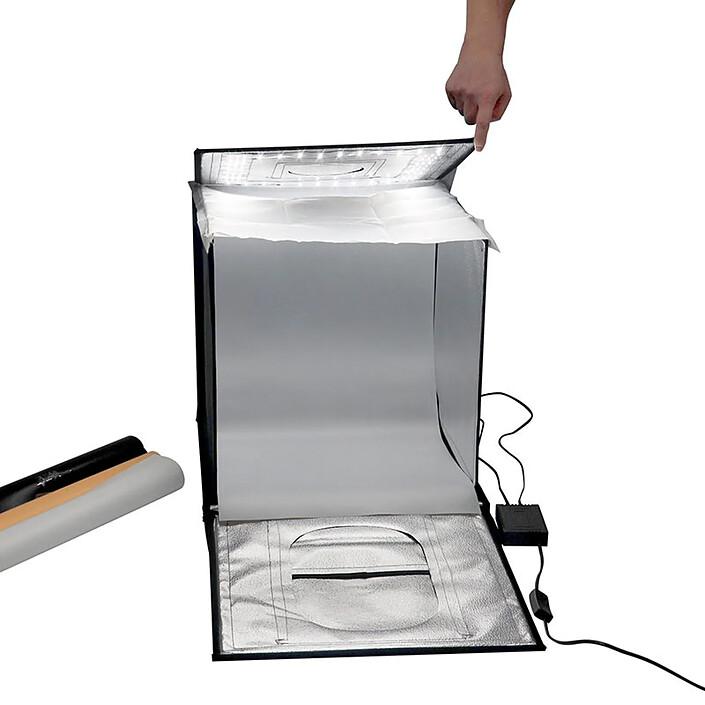 Acheter VISICO Tente d'éclairage objets avec rampe 120 Leds - 60x60x60 cm