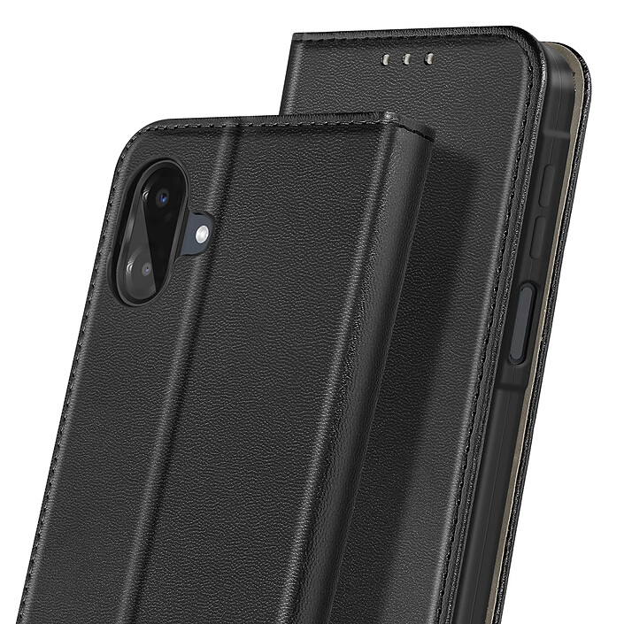 Acheter Avizar Étui à Clapet pour Galaxy A07 Magnétique avec Porte-carte et Fonction Stand Noir