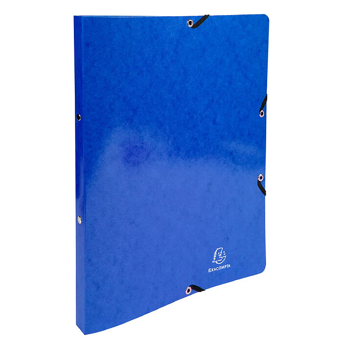 EXACOMPTA Classeur à élastiques 2 anneaux 15mm Iderama - A4, bleu foncé