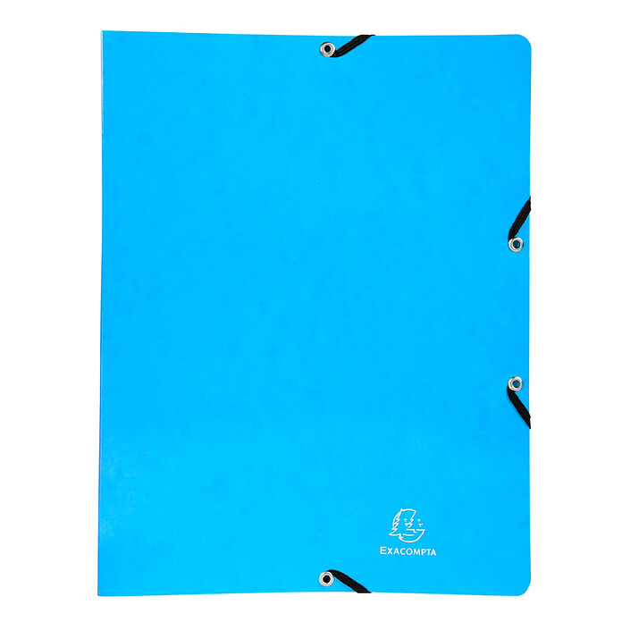 EXACOMPTA Classeur à élastiques 2 anneaux 15mm Iderama - A4, bleu clair
