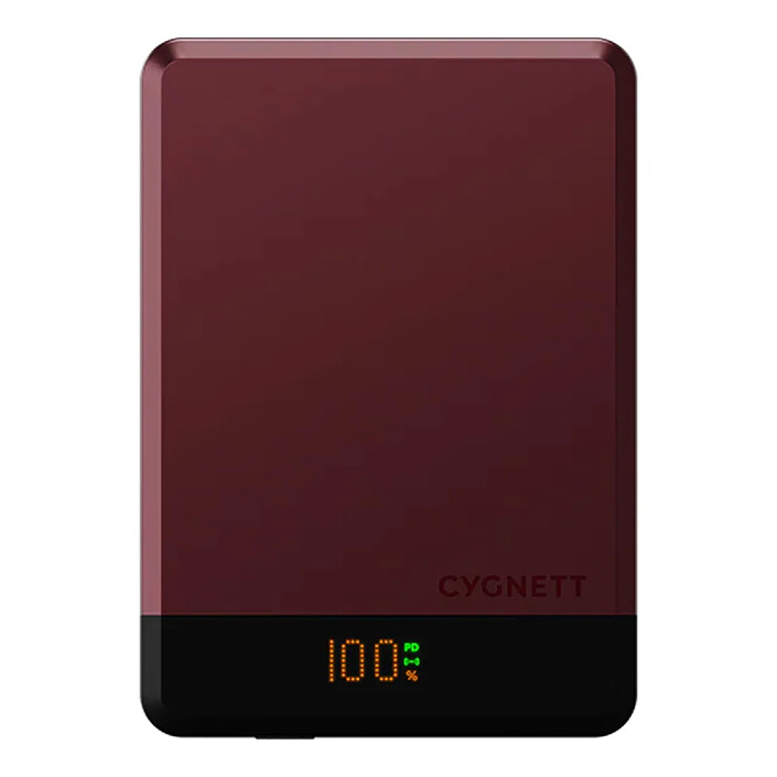 CYGNETT Powerbank MagSafe Magnétique 5000mAh avec port USB-C Violet