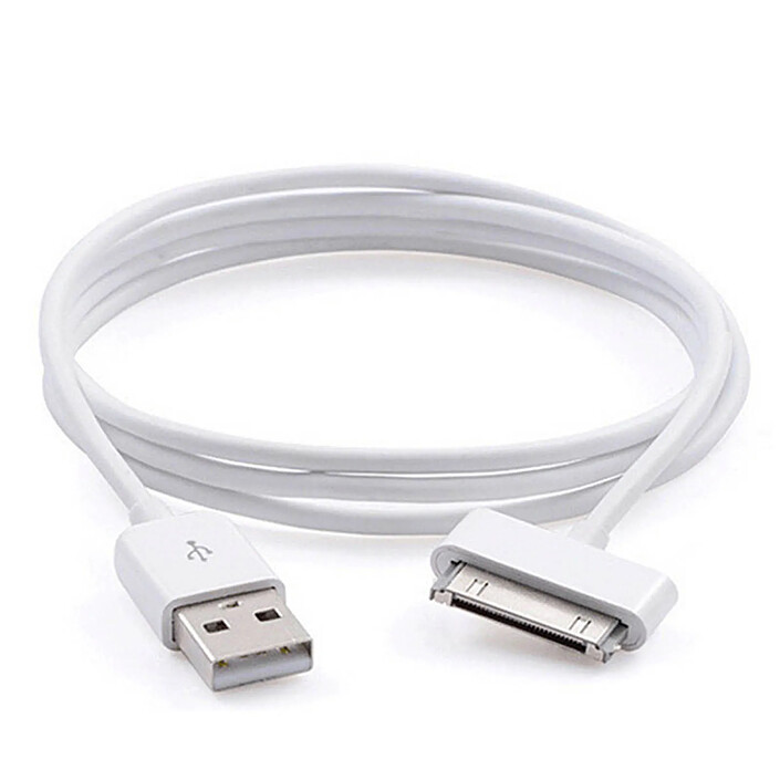Avizar Chargeur Secteur USB-A 1A avec Câble Apple 30 broches vers USB-A 1m pas cher