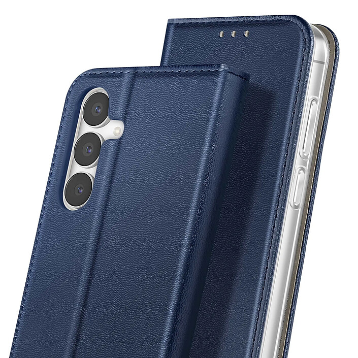 Acheter Avizar Étui Folio pour Galaxy S25 FE avec Porte-carte et Support Vidéo Bleu nuit