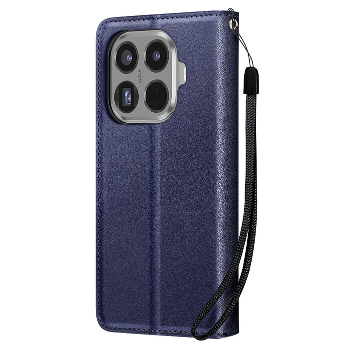 Avizar Étui Portefeuille pour Xiaomi 15T Pro avec Dragonne et Porte-carte Bleu nuit