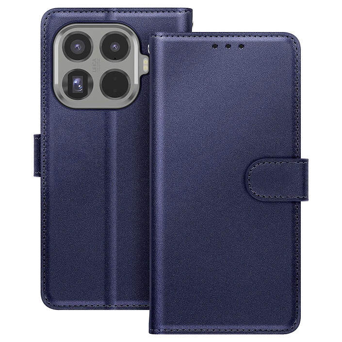 Avizar Étui Portefeuille pour Xiaomi 15T Pro avec Dragonne et Porte-carte Bleu nuit pas cher