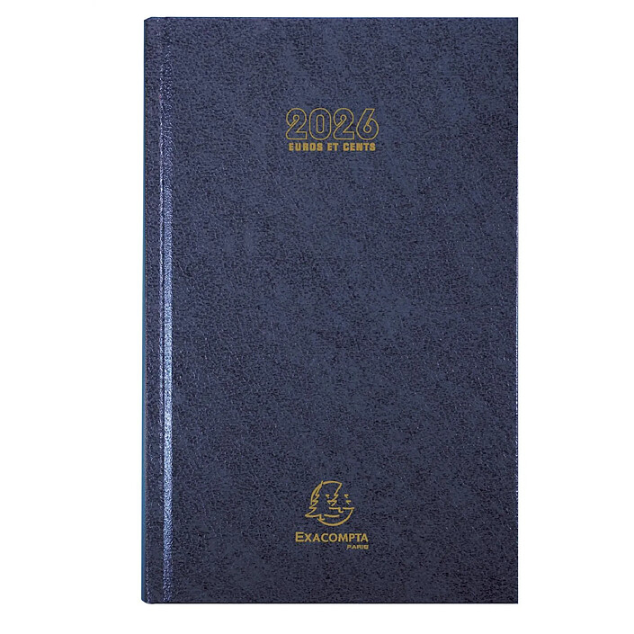 EXACOMPTA Agenda de bureau carré euros-cents couleurs 1 jour 210x135 mm Assorti