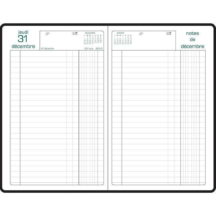 Acheter EXACOMPTA Agenda de bureau carré euros-cents couleurs 1 jour 210x135 mm Assorti