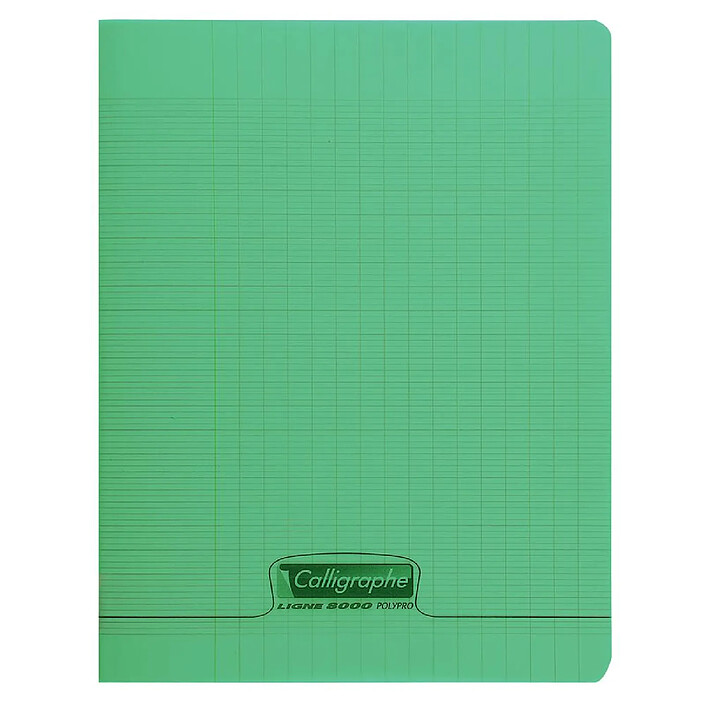 CALLIGRAPHE Cahier piqué POLYPRO 21x29,7 cm 140 p séyès 90g Vert