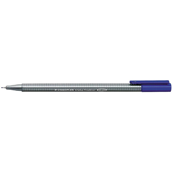 STAEDTLER Feutre Fineliner Triplus Tracé 0,3 mm Bleu x 3 pas cher