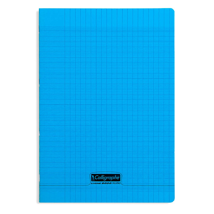 CALLIGRAPHE Cahier piqué POLYPRO 21x29,7 cm 140 p séyès 90g Bleu