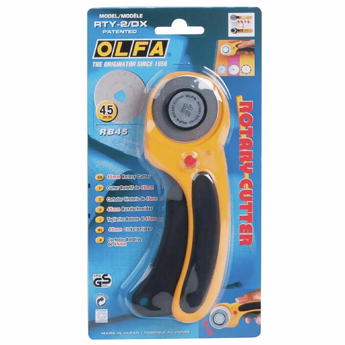 OLFA Cutter Rotatif Deluxe RTY-2/DX 45mm
