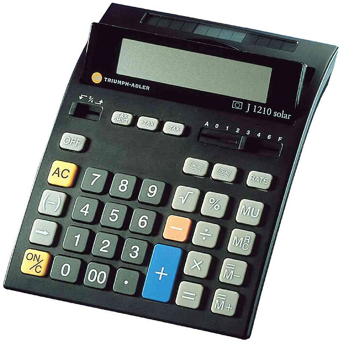 TRIUMPH ADLER Calculatrice de bureau J-1210 Solar