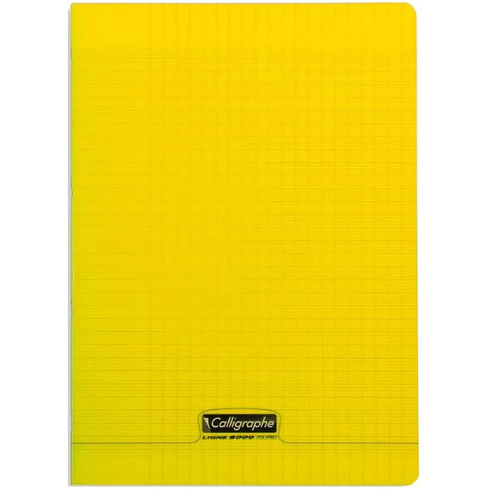 CALLIGRAPHE Cahier piqué POLYPRO 21x29,7 cm 140 p séyès 90g Jaune