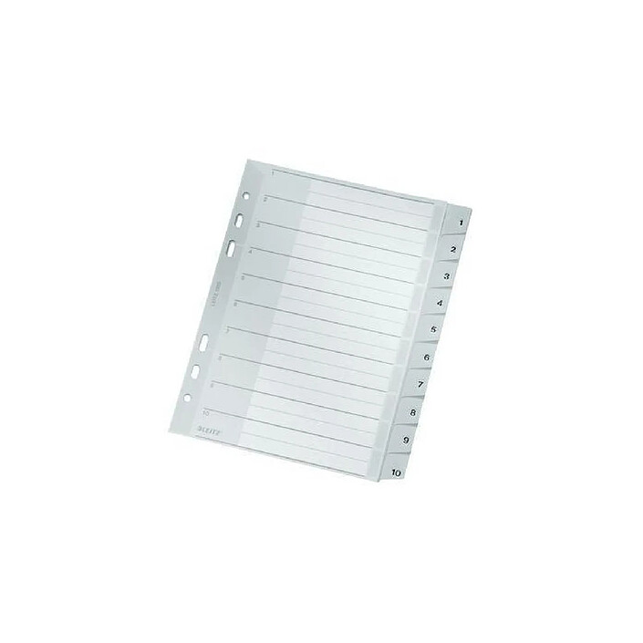 LEITZ Intercalaires en plastique, numériques, format A5,1-10