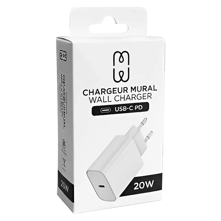 MW Chargeur Secteur USB-C 20W Power Delivery Compact Blanc pas cher