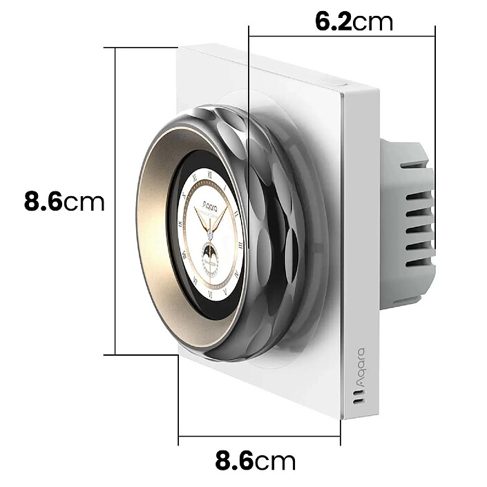 Acheter Aqara Molette Interrupteur Tactile Connectée avec Capteurs et Écran Personnalisable Blanc