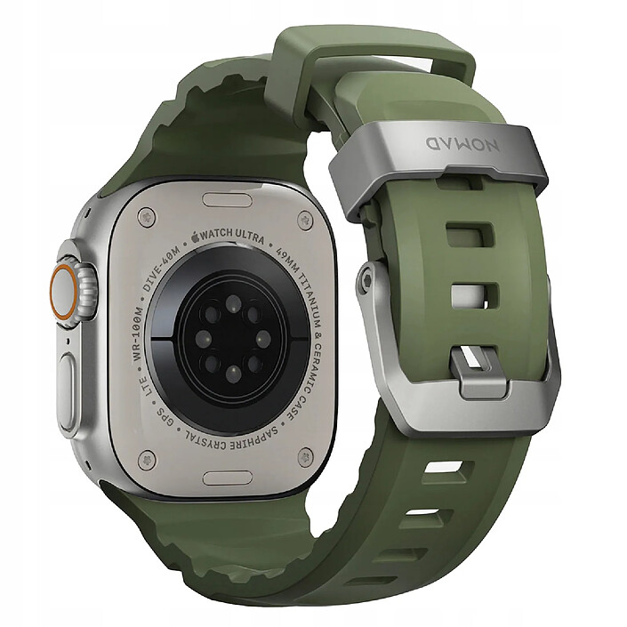 Nomad Bracelet Sport Étanche 49mm pour Apple Watch Modèle Rocky Point Vert