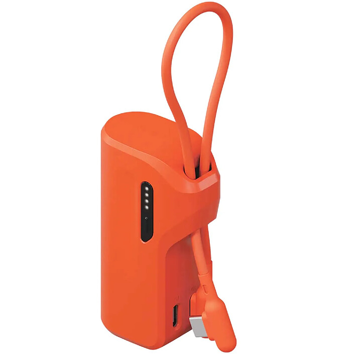 CYGNETT Powerbank Thumboost 5000mAh 2x Ports USB-C 20W avec Câble USB-C Orange