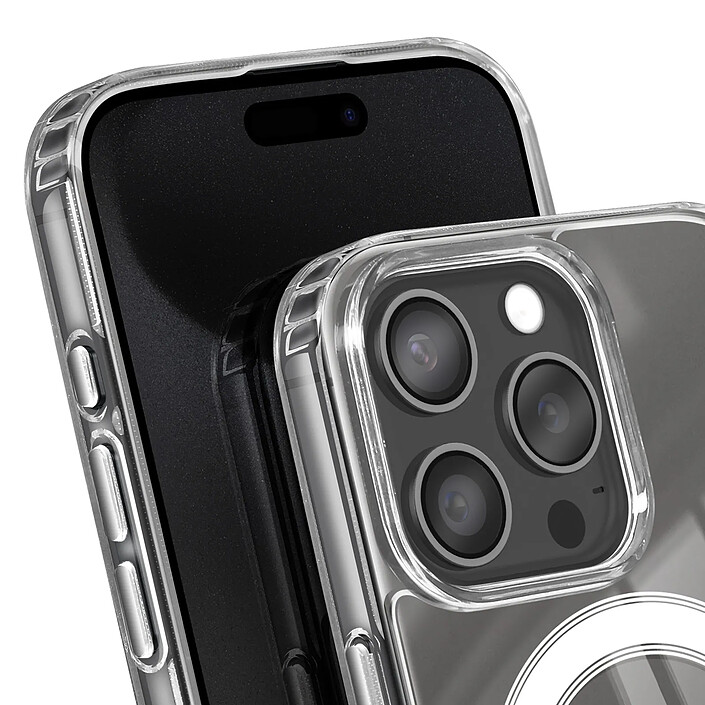 Avis Swissten Coque MagSafe pour iPhone 15 Pro Max Collection MagStick Clear Jelly Transparent