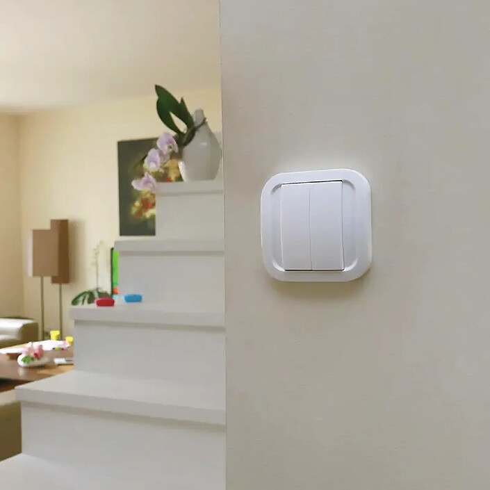 Avis NODON Interrupteur Mural sans Fil 2 Boutons pour système Zigbee Blanc