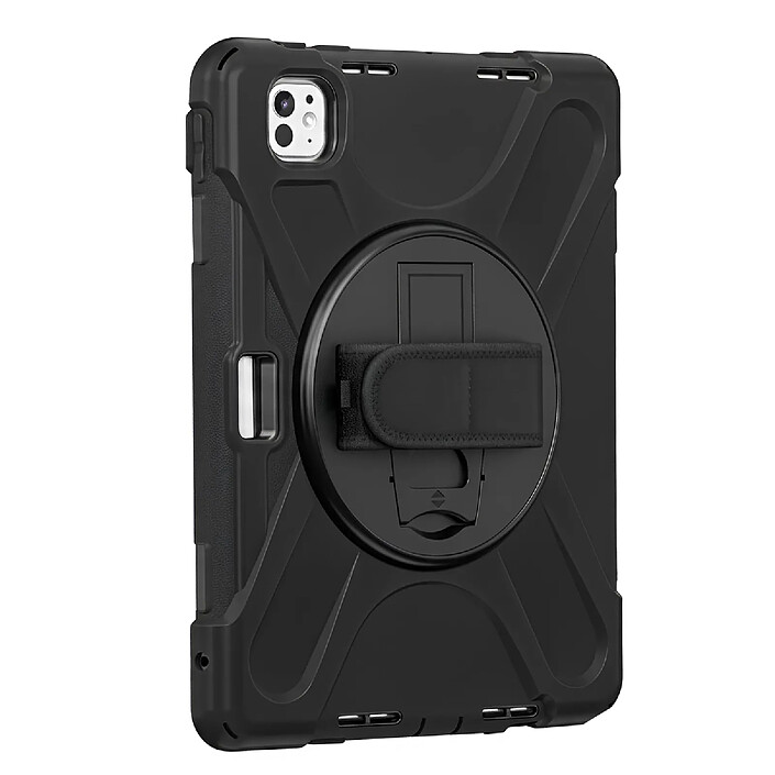 MW Coque pour iPad Pro 13" Polybag avec Poigné Rotative et Bandoulière Noir