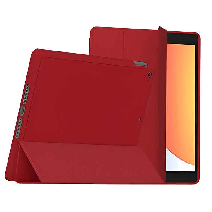 MW Étui pour iPad 11" 2025 / 10.9" 2022 Modèle SlimSkin avec Support Stylet Rouge