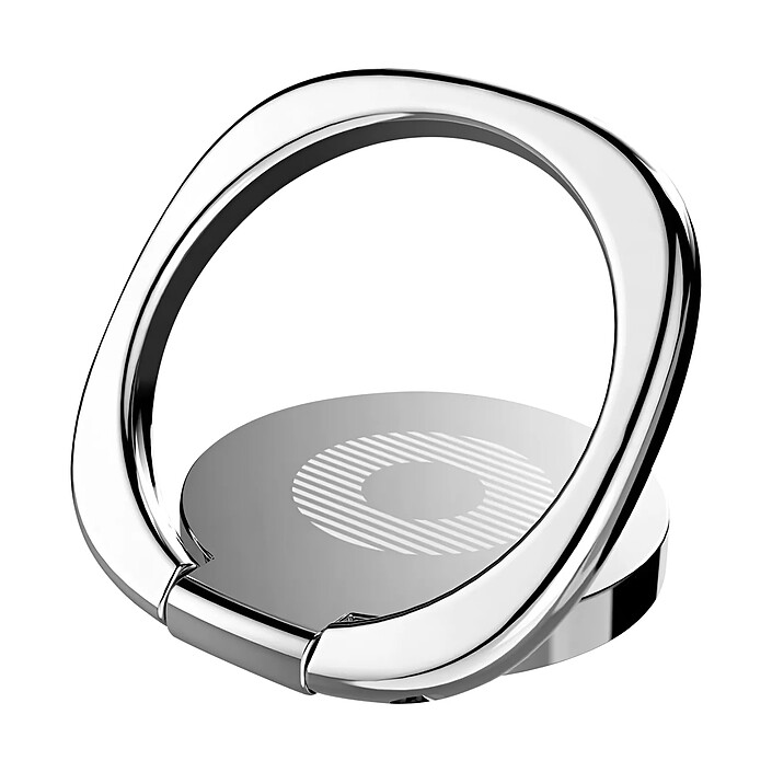 Setty Bague Support Magnétique pour Smartphone avec Adhésif Rotatif Argent
