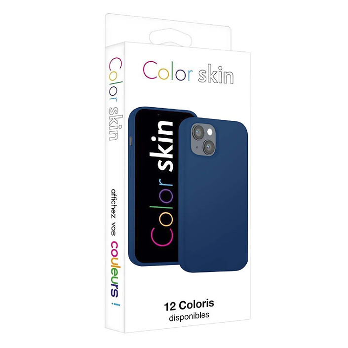 Acheter Moxie Coque pour iPhone 15 Plus Édition Color Skin en TPU avec Intérieur Doux Bleu marine