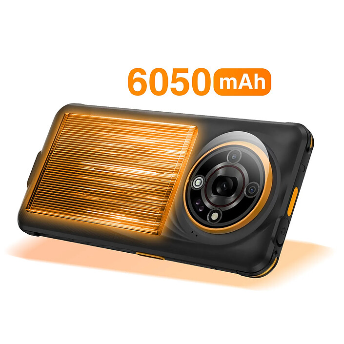 Acheter Hammer Smartphone Hammer Iron 6 5G 8?Go / 256?Go Android?15 IP69 Batterie 6050mAh Noir / Orange