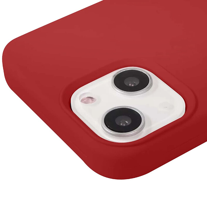 Avis Moxie Coque pour iPhone 13 Édition Color Skin en TPU avec Intérieur Doux Rouge