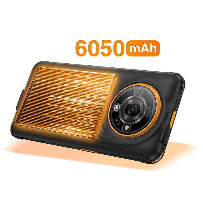 Acheter Hammer Smartphone Hammer Iron 6 5G 6?Go / 128?Go Android?15 IP69 Batterie 6050mAh Noir / Orange