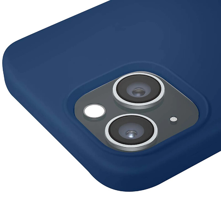 Avis Moxie Coque pour iPhone 15 Plus Édition Color Skin en TPU avec Intérieur Doux Bleu marine