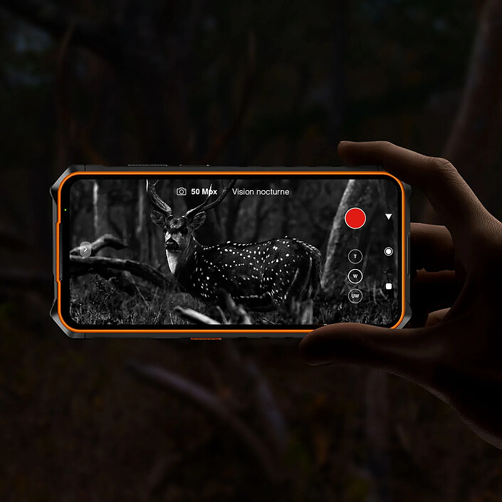 Acheter Hammer Smartphone Hammer Iron?V 6 Go / 64 Go Android?13 4G LTE IP69 Batterie 6320mAh Noir / Orange