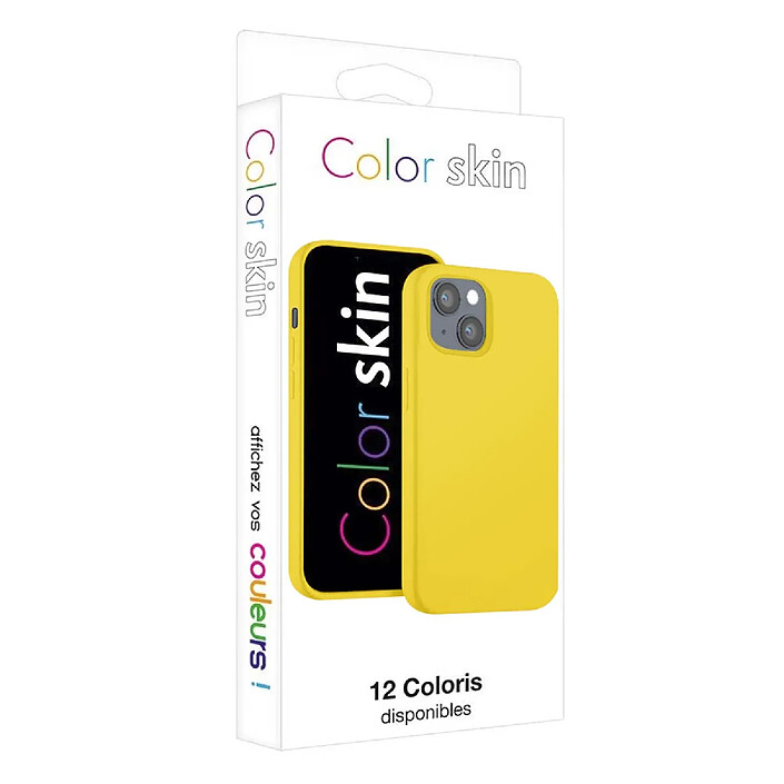 Acheter Moxie Coque pour iPhone 15 Plus Édition Color Skin en TPU avec Intérieur Doux Jaune