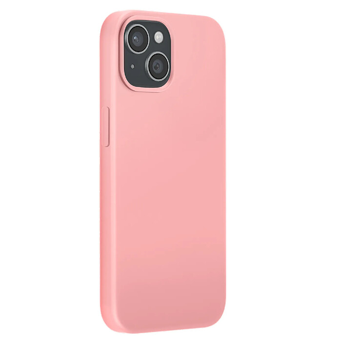 Moxie Coque pour iPhone 15 Édition Color Skin en TPU avec Intérieur Doux Rose clair