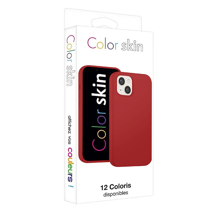 Moxie Coque pour iPhone 13 Édition Color Skin en TPU avec Intérieur Doux Rouge pas cher
