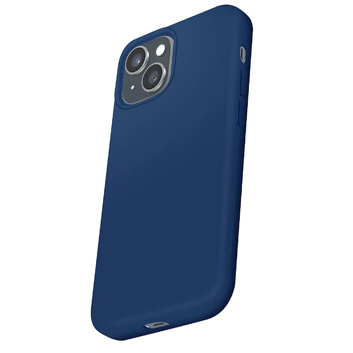 Moxie Coque pour iPhone 15 Plus Édition Color Skin en TPU avec Intérieur Doux Bleu marine