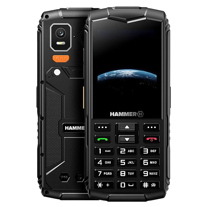 Hammer Téléphone Portable Hammer Horizon LTE Double SIM Autonomie 18h Waterproof IP68 Noir