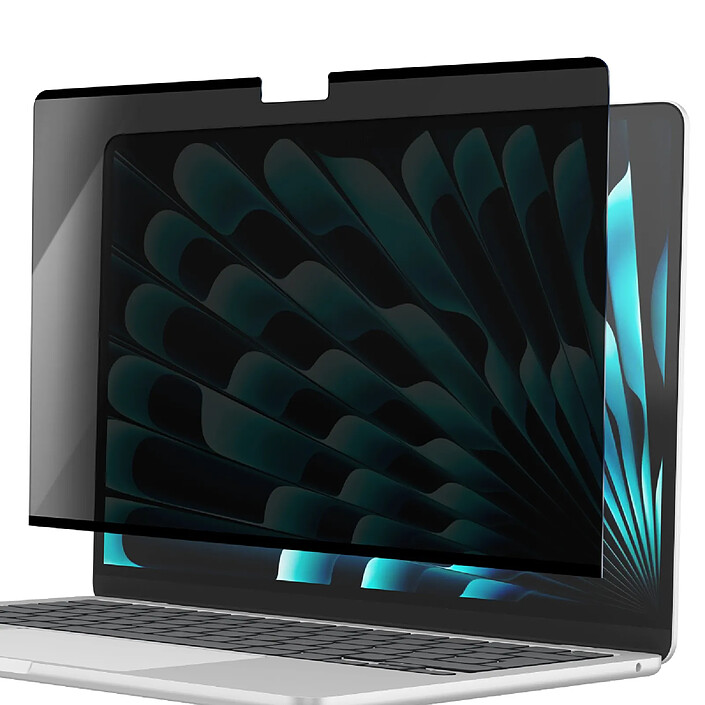 MW Protection d'Écran pour MacBook Air 15" M4 / M3/ M2 Anti-espion Noir transparent