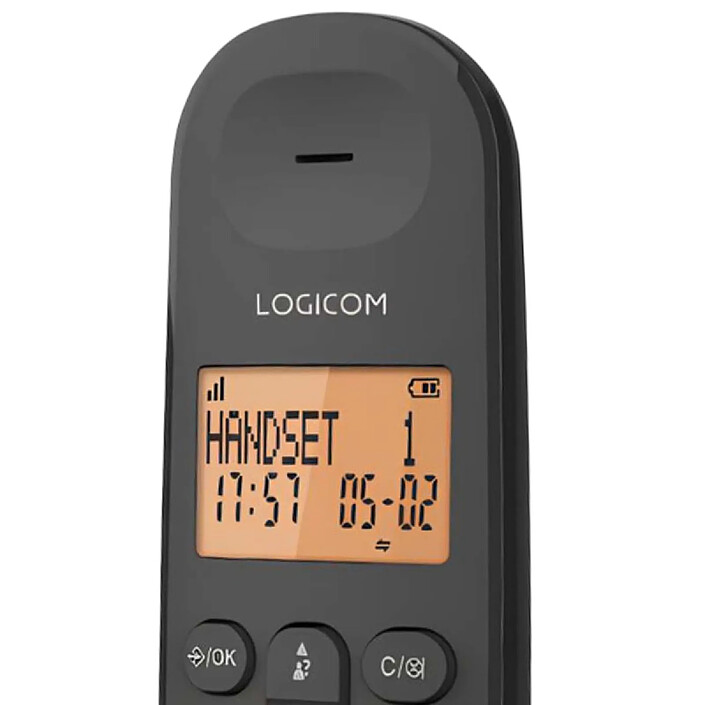 Acheter Logicom Téléphone sans Fil Duo Mains Libres ILOA 250 avec Écran Portée 300m Noir