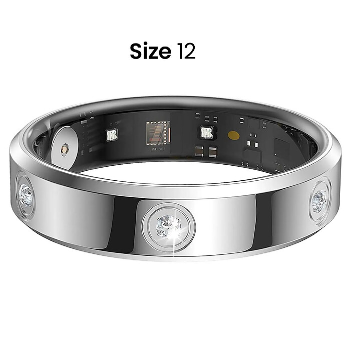 Acheter Avizar Bague Connectée Taille 12 Modèle Venus avec Strass et Étui de Charge