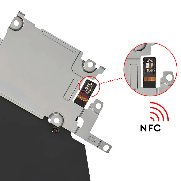 Acheter Clappio Nappe Antenne NFC pour Galaxy S22 Recharge sans Fil et Paiement Mobile Noir