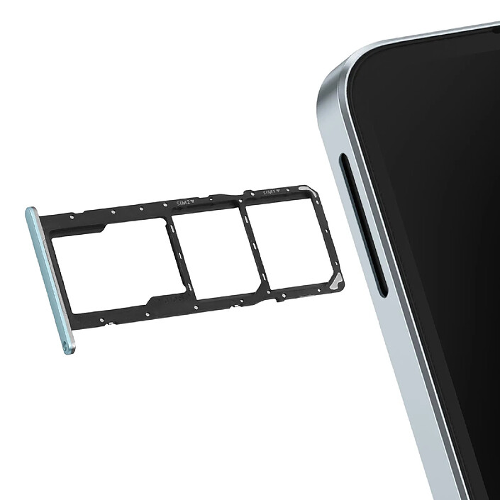 Clappio Tiroir Carte Deux nano Sim et micro SD Galaxy A06 avec Joint d'Étanchéité Précis