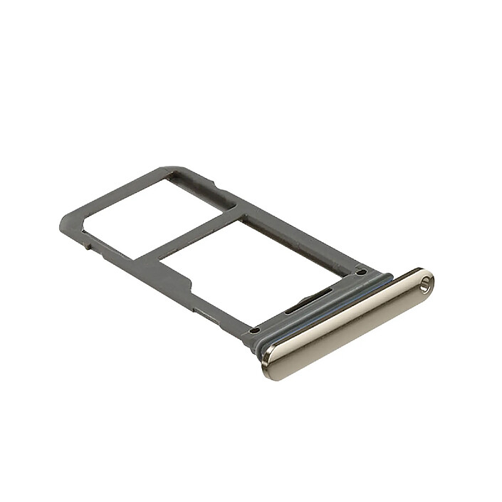Clappio Tiroir de Carte Nano SIM pour Samsung Galaxy S7 edge avec Emplacement micro-SD Dorée