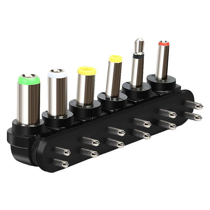 Acheter Max excell Chargeur Secteur Multi Appareils 30W Réglable 3-12V avec 6 Embouts Inclus Noir