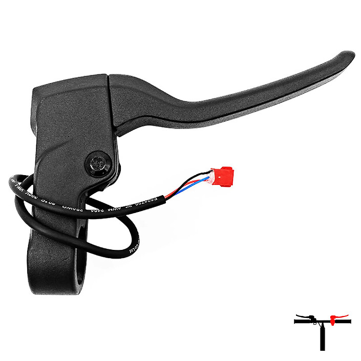 Avizar Poignée de Frein Droite Trottinette Niu KQi2 avec Capteur et Câble Robuste